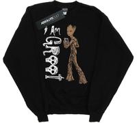 Avengers Infinity War - "I Am Teenage Groot" Sweat-shirt pour fille BI2161 (152-158) (Noir)