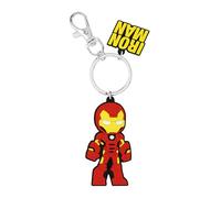 Avengers Iron Man Cartoon Porte-clés en silicone rouge et jaune GH00333RL.PH, Rouge, Taille unique, Dessin animé