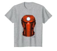 Avengers Iron Man Chest Burst T-Shirt, Enfant, Gris Chiné, 3 Ans