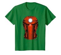 Avengers Iron Man Chest Burst T-Shirt, Enfant, Vert Kelly, 10 Ans