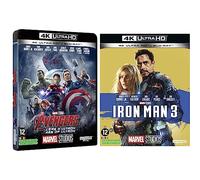 Avengers : L'ère d'Ultron [4K Ultra-HD + Blu-Ray] & Iron Man 3 [4K Ultra-HD + Blu-Ray]