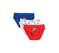 Avengers Lot de 3 slips pour enfant en coton, bleu, blanc et rouge avec impressions de personnages