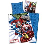 AVENGERS-MARVEL-DISNEY-HOUSSE DE COUETTE-PARURE DE LIT 140X200 CM+TAIE 63X63 CM.