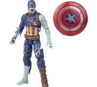 Avengers Marvel Legends Series, Figurine Zombie Captain America de 15 cm avec Design Premium et 1 Accessoires F0330 Multicolore