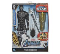 Avengers Movie Marvel Avengers Titan Hero Series, Figurine Jouet Black Panther Blast Gear Deluxe