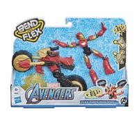 Figurine Avengers Marvel Flex Rider Iron Man 15 cm Multicolore G