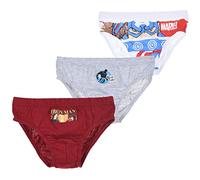 Avengers Pack de 3 Slips - Lot de 3 Culottes garçon - 6/8 Ans