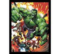 AVENGERS - Poster encadré ASSEMBLE VOL (40 cm x 30 cm) (Multicolore)