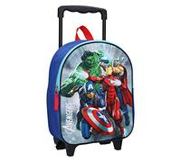 Avengers Save The Day - Sac à roulettes 3D - avec Une Belle Image en Trois Dimensions - Idéal pour Un W leu, Cartable, Bleu, Taille Unique, Cartable