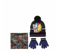 Avengers - Set Bonnet Pompon + Gants + Tour de Cou - 3Pc Enfant