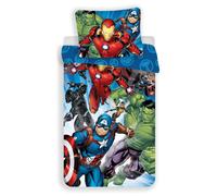 Avengers Set Housse de Couette Simple Marvel Super-Héros Ue Taille Coton 2-in-1