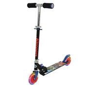 Avengers Trottinette pour enfants filles et garçons - Trottinette pliable à 2 roues - Trottinette garçons et filles - Trottinette lumineuse violette réglable - Trottinette à deux roues lumineuses - 58