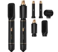 AVENHO Brosse Soufflante 5 en 1, Lisseur Boucleur Multifonction, Séchage, Lissage, Volume et Coiffage, Léger et Compact pour Voyage - Onyx