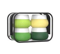 Aveniee Lot de 4 récipients de voyage pour articles de toilette, 28,3 g, conteneurs de voyage en silicone avec sac transparent, anti-fuite, approuvés par la TSA - Vert, vert