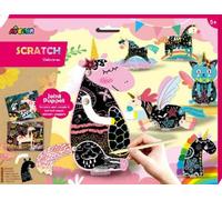 Avenir 6301683 - Scratch Unicorns, Licornes, Images à gratter, Kit de bricolage