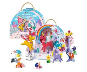 Avenir 6301893 - Boîte de jeu - Kit de bricolage 3 en 1 - Motif licorne - Dans un coffret de jeu - Pour couture, bricolage et jeu - À partir de 8 ans