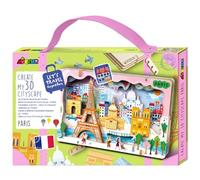 Avenir 6305079 - Kit de Bricolage 3D - Motif : Ville de Paris - Puzzle Miniature en Bois - Cadeau de décoration pour Adultes et Enfants à partir de 6 Ans