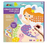 Avenir Create My Own Story Book - Sirènes - Mosaïque amusante pour enfants - Plus de 600 autocollants en mousse (83329), canneberge