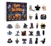 Avenir Enchet Des Objets De Collection - Calendrier Compte À Rebours De 24 Jours, Resin Creepy Sculptures O-rnement De Bureau, Halloween Horror Resin Figurines Pour Le Manteau De Bureau