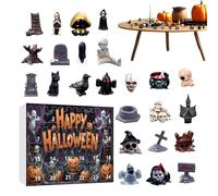 Avenir Enchet Des Objets De Collection - Calendrier Compte À Rebours De 24 Jours, Resin Creepy Sculptures O-rnement De Bureau, Halloween Horror Resin Figurines Pour Le Manteau De Bureau