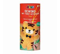 Avenir | Kit de couture à faire soi-même, porte-clés | Tigre | Kit de bricolage pour enfants | Première couture créative | 6 ans et plus