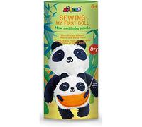 Avenir Kit de Couture pour créer Une Peluche en Forme d'ours Panda - 25 cm - Comprend des Fils, Un Rembourrage et Une Aiguille à Tricoter en Plastique - À partir de 6 Ans - Kit de Bricolage pour Vos