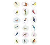 Avenir - Lot de 10 autocollants de cire à cacheter - Oiseau multicolore | fabuleux autocollants de cire mettant en valeur une collection d'objets spatiaux | À partir de 3 ans