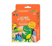 Avenir Mon premier kit de laçage | Dino Friends | Améliore les compétences en couture et en couture | Amusement créatif pour les enfants de 3 ans et plus (CH211798)