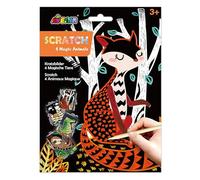 Avenir Scratch Magic Animal, couleurs mélangées, 4 feuilles, papier, 21,6 x 27,9 cm