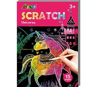 Avenir Scratch: Mini Livre / Licornes 10x0.7x14cm, 15 pièces, 3+