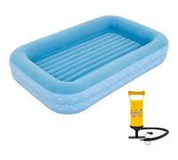 AVENLI Matelas gonflable avec pompe pour 1 enfant - 172 x 112 x 30 cm - Matelas gonflable - Surface de couchage douce avec surface floquée - Lit de voyage pour le camping et la maison