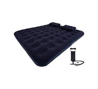 AVENLI Matelas gonflable de camping avec 2 coussins et pompe pour 2 personnes, 203 x 183 x 22 cm, matelas gonflable, surface de couchage douce avec surface floquée, lit de voyage pour le camping et la