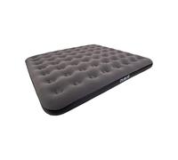 AVENLI Matelas gonflable de camping King Size 203 x 183 x 22 cm, lit d'invité 2 à 3 personnes, coil-beam, floqué, jusqu'à 300 kg, gris/noir, sans pompe