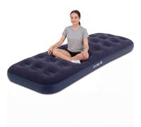 AVENLI Matelas Gonflable Single-Size 191x73x22cm, 1 Personne, Coil-Beam, floqué Gonflable, jusqu'à 150 kg, Bleu, Camping lit d'appoint Plein air