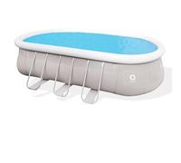 Avenli Piscine autoportante Ovale avec Structure, Gris 610x360x122 cm Gris
