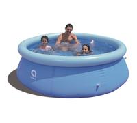 Avenli Prompt Set 244 x 63 cm Quick Up Pool, avec anneau gonflable, piscine hors sol sans pompe, bleu