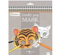 Avenue Mandarine Masque Graffy Pop Animaux Bleu