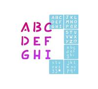 AVENMARD SET 6 POCHOIR ENF ALPHABET