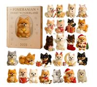 Avent De Noël Pour Amoureux Des Chiens Décor Acrylique 2D Fêtes 24 Jours