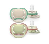 Philips AVENT Sucette Ultra Air Jour 6-18 mois Sans BPA Uni Nature x2