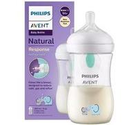 Philips AVENT Biberon Natural Response AirFree SCY673/81 3-6 mois Éléphant 260 ml
