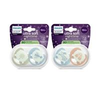 AVENT SCF094/13 Sucette Ultra soft Nuit 18M Mix