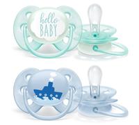 AVENT Soother Ultra Soft, 0-6m, Steamer, bleu