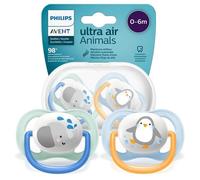 Avent Sucette Ultra Air 0-6m + Étui Multicolore