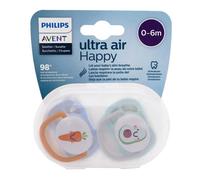 Avent Sucette Ultra Air 0-6m Mixte Lot de 2