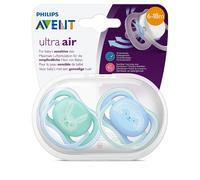 Avent Sucette Ultra Air 6-18 Mois Bleu/Vert