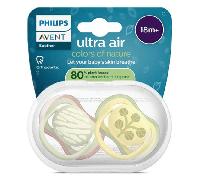 Philips AVENT Sucette Ultra Air +18 mois Menthe/Ivoire Motif – Lot de 2