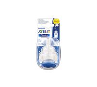 Avent Tétine Classique Flux Normal 0M+ 2 Tétines