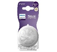 Philips AVENT Natural à Réponse Naturelle SCY964/02 Lot de 2 tétines débit 4 - Rapide