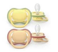 Philips AVENT Sucettes Orthodontiques Ultra Air Couleurs de la Nature 0–6 mois Mixte Jaune 2 pièces